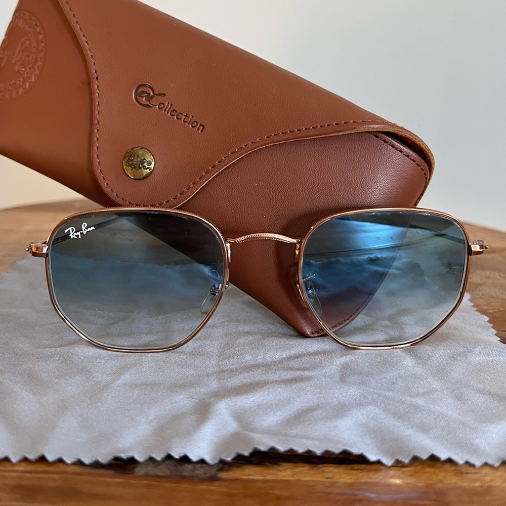 Ray Ban RB3548N 90353F 51 Hexagonal Sunglasses